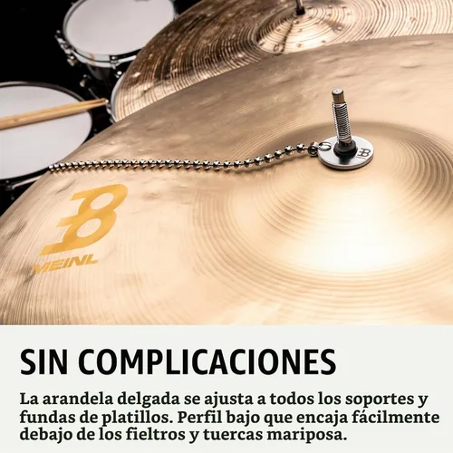 Vista 3 de Meinl Platillos Tocino Platillos Sizzler - Sonido de remache sin taladro, Paseo/Choque/China