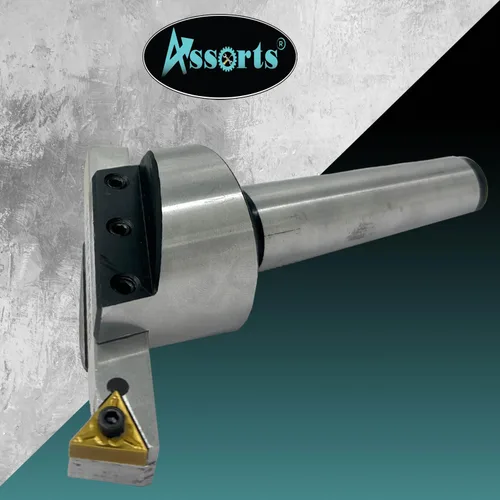 Vista 9 de Cortador de moscas de diámetro de cabeza de 2" pulgadas (1.969 in) para fresado y máquina de torno con broca de inserción de carburo reemplazable