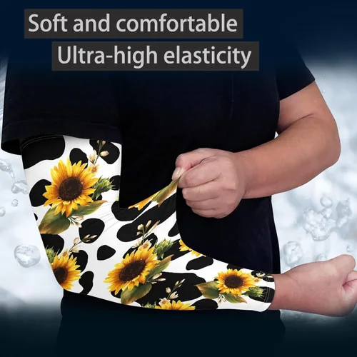 Vista 59 de CLOHOMIN Mangas para brazos, protección solar, mangas de compresión, cubierta de tatuaje para mujeres y hombres, manga deportiva atlética refrescante