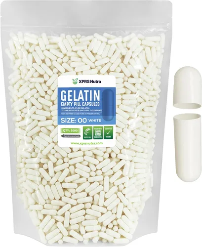 Vista 25 de XPRS Nutra Cápsulas vacías tamaño 00 – 100 cápsulas vacías de gelatina – Pastillas de relleno de cápsulas de bricolaje – Cápsulas de gel rellenables