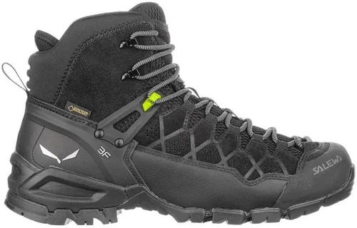 Vista 3 de Salewa Botas ALP Trainer Mid GTX para hombre, Ombre Azul Fluo Naranja, 1 Negro