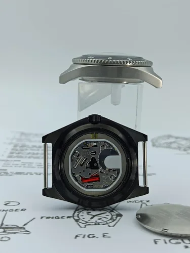 Vista 5 de MQ QM - Reloj de pulsera de buceo para hombre acero inoxidable pelotón de Vietnam de las fuerzas especiales de EE UU UDT militares hombres 300 M