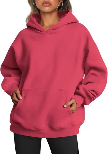 Vista 127 de Trendy Queen - Sudaderas extragrandes con capucha para mujer, suéteres de manga larga, sin botones, de vellón, de otoño, ropa de invierno