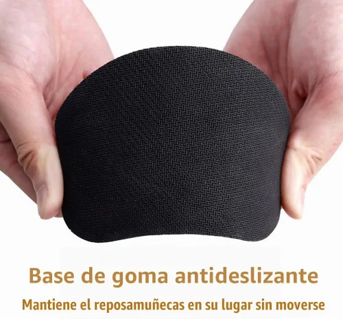 Vista 5 de MXCOIRTP Reposamuñecas para ratón, almohadilla de soporte ergonómica de espuma con memoria para muñeca, almohadilla para muñeca de ratón con base
