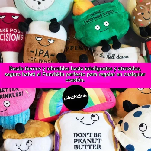 Vista 7 de Punchkins Donut Plushie - Bite Me Sassy Donut Plush, regalo para amigos, juguete de peluche de comida para regalar