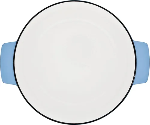 Vista 10 de KitchenAid - Horno holandés/cacerola de hierro fundido esmaltado, 6 cuartos de galón, Azul Terciopelo