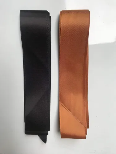 Vista 3 de Bufanda de cinta para mujer, con asa de satén, cinta para el cuello, bufanda PSSD01