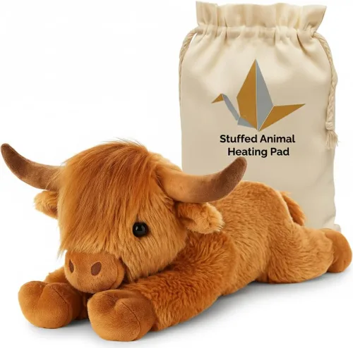Vista 11 de Bonita almohadilla térmica de peluche de animal relleno para calambres menstruales - Almohadilla térmica portátil ideal para calambres menstruales