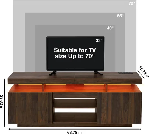 Vista 20 de HOMMPA Mesa de centro moderna con tapa elevable con almacenamiento para sala de estar, mesa de centro LED, mesa de comedor de madera con 2 cajones
