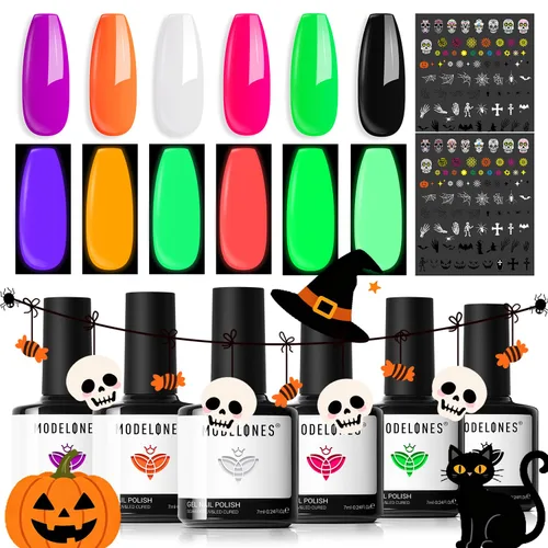 Vista 39 de Modelones - Juego de esmaltes de gel transparente, capa base de gel superior, sin limpieza, 0.5 onzas líquidas Un conjunto claro