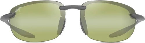 Vista 10 de Maui Jim Gafas de sol unisex Hookipa Ultra Rectangular Negro mate/gris neutro polarizado