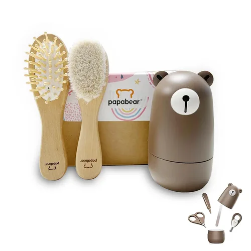 Vista 17 de Juego de cortaúñas para bebé con bonito estuche, kit de lima de uñas y uñas de los pies para manicura y pedicura para recién nacidos, regalo de aseo