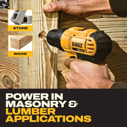 Vista 4 de DEWALT Kit de combo de perforación inalámbrico de 20V MAX, 2-Herramienta (DCK240C2)