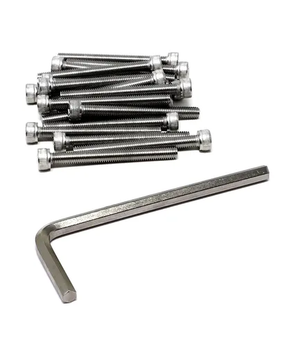 Vista 20 de iexcell Kit de tornillos de cabeza hexagonal de acero inoxidable 304, 100 unidades M2 x 0.157 in, paso de rosca de 0.016 in