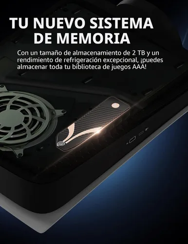 Vista 6 de SABRENT Disipador térmico M.2 NVMe PS5 (SB-PSHS)