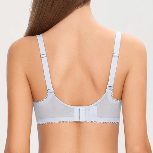 Vista 3 de DOBREVA - Brasier sexy de encaje para mujer, talla grande, con varillas, sin forro