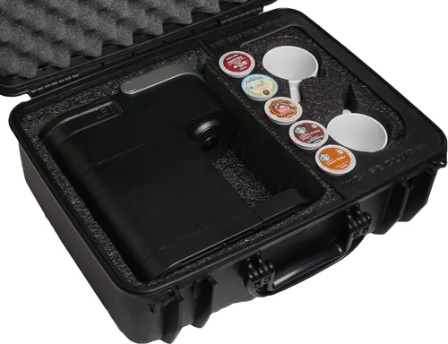 Vista 4 de Case Club Funda impermeable precortada compatible con cafetera Keurig K-Mini, capacidad para 2 tazas y almacena 5 cápsulas
