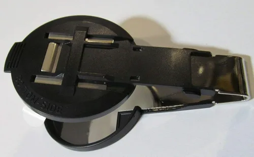 Vista 2 de Placa de troquelado en relieve personalizada negra e inserto de metal (sin mango), compatible con grabadores Trodat