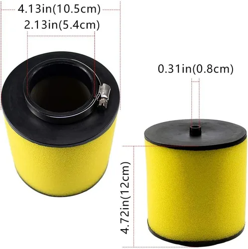 Vista 2 de Recon 250 17254-HM8-000 Filtro de aire para Honda Recon 250 TRX250TE TRX250TM Sportrax TRX250EX TRX250X ATV