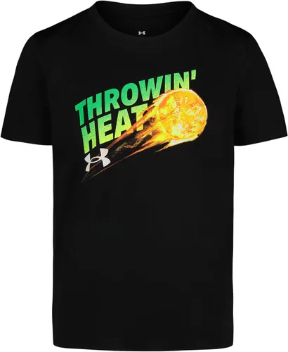 Vista 11 de Under Armour Camiseta de manga corta con gráfico de béisbol para niño Áspero atómico