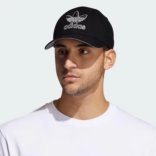 Vista 5 de adidas Originals Icon 20 - Gorra con cierre de presión para hombre NegroBlanco