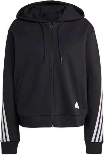 Vista 2 de adidas Sudadera con capucha Future Icon de tres rayas con cremallera completa para mujer