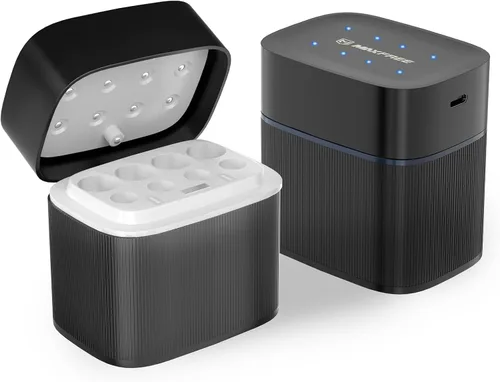 Vista 14 de Maxfree - Paquete de 8 baterías de litio recargables AA con cargador de doble propósito Negro
