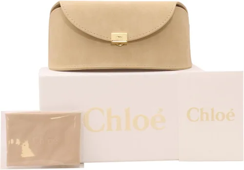 Vista 5 de Chloe Lentes de sol redondos Elize Acetate para mujer, color Havana, marrón, talla única