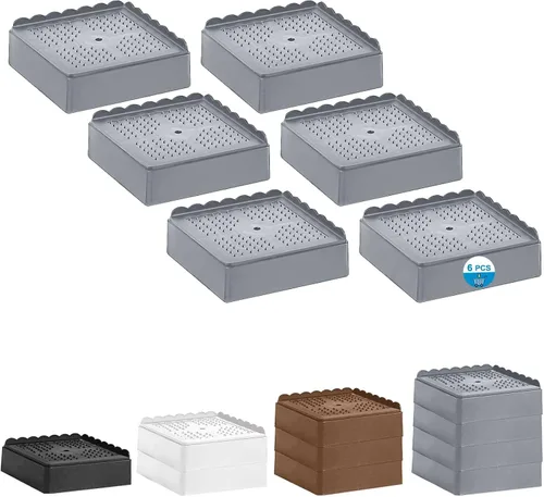 Vista 16 de Elevador de cama de 1 pulgada, 2 pulgadas, 3 pulgadas, 4 pulgadas de alta resistencia, elevador de muebles ajustable para mesa, escritorio, sofá