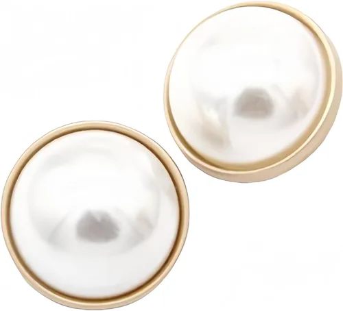 Vista 20 de 5 piezas de botones de oro con perlas de metal para mujer, botones para abrigo de suéter, decoración para ropa, accesorios de costura y manualidades