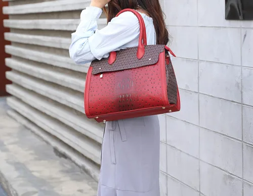 Vista 4 de Moderna bolsa de hombro y mano para mujer con asa superior de la colección Mia K