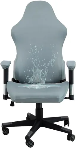 Vista 8 de Fundas ergonómicas para silla de oficina con reposabrazos, fundas elásticas repelentes al agua para adultos, videojuegos, reclinables, carreras
