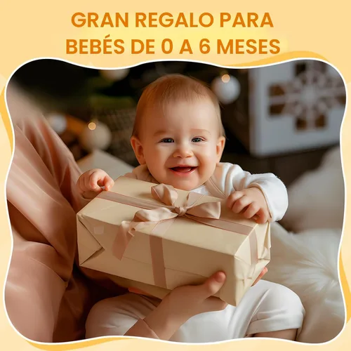 Vista 7 de Juguetes Montessori para bebés de 0 a 6 meses, juego educativo de aprendizaje 6 en 1 para recién nacidos, regalos para niños pequeños, incluye