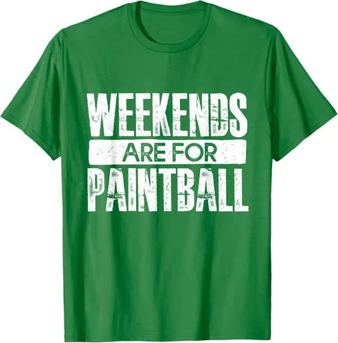 Vista 3 de Weekends Are For Paintball - Camiseta de paintballer, Negro