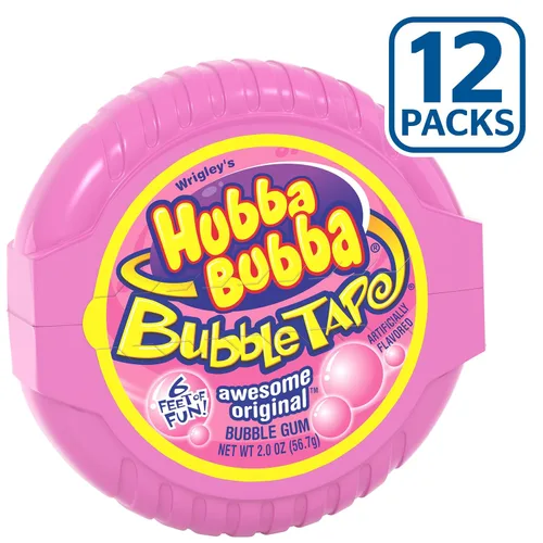 Vista 9 de Hubba Bubba, Chicle original, 2 onzas (paquete de 12)