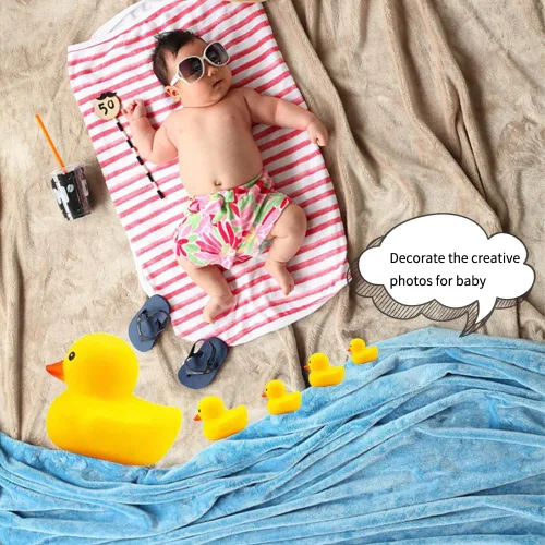 Vista 8 de 10.3 pulgadas Sin Agujero Gigante/Grande Impermeable Sin Ruido 'Bebe' Pato de Goma Divertido Amarillo/Ducikes Juguete de Baño/Piscina/Agua Sin