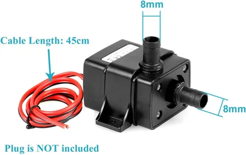 Vista 5 de Mountain ark Mini bomba de agua sumergible 240L/H 63 galones bomba anfibia para acuario jardín estanque caída fuentes hidropónicas