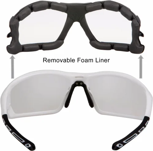 Vista 4 de WYND Blocker Gafas de sol envolventes para deportes extremos (blancotransparente)