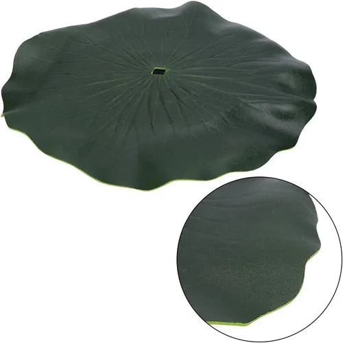 Vista 5 de Bandeja flotante de hoja de loto para bomba de fuente solar, bandeja flotante portátil para estanque de jardín, piscina, estanque de peces