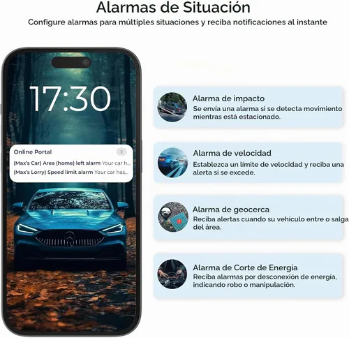 Vista 6 de SALIND 4G con cable GPS Tracker para la motocicleta, seguimiento en tiempo