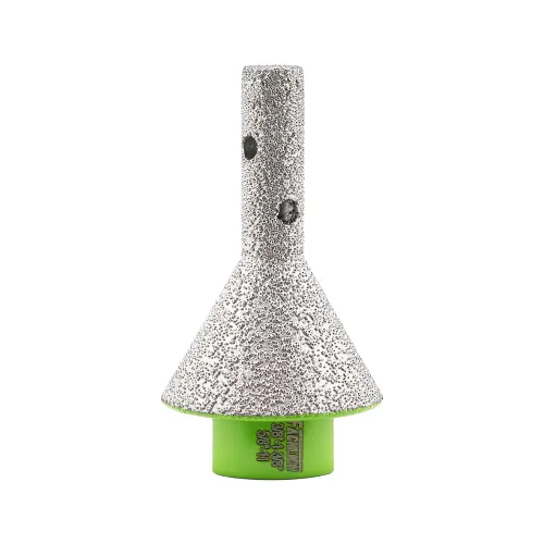 Vista 28 de Broca de fresado de biselado de diamante - Broca de cono de azulejos Biselado 4/5" vástago hexagonal 20MM Granito Agujeros de ampliación de mármol