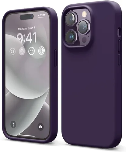 Vista 12 de elago Compatible con Funda para iPhone 14 Pro, Funda de Silicona Líquida, Cubierta Protectora de Cuerpo Completo, A Prueba de Golpes, Funda Delgada