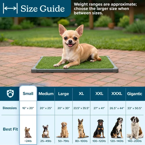 Vista 2 de PETMAKER Artificial Grass Puppy Pee Pad for Dogs, Set of 3, 18.25”x14.25