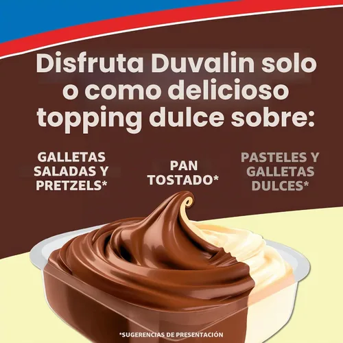 Vista 3 de Ricolino Duvalin HV - Caja de 18 unidades, 0.52 onzas con sabor a avellana y vainilla