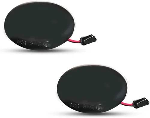 Vista 5 de Lente ahumada ámbar Union Jack logo LED Fender Side Marker Luces intermitentes compatibles para Gen2 R55 R56 R57 R58 R59 MINI Cooper