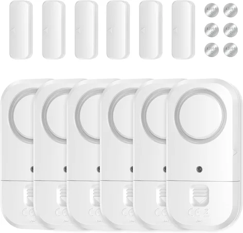 Vista 11 de Sensores de alarma para puerta y ventana, alarma de puerta para seguridad de los niños, alarmas de puerta para seguridad del hogar, oficina, tienda