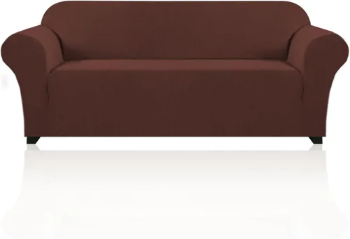 Vista 63 de PrinceDeco Funda elástica para sofá de 3 cojines, funda de sofá de tela jacquard de elastano de 1 pieza, funda universal antideslizante, protector