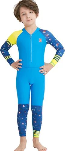 Vista 4 de DIVE & SAIL Traje de baño de una pieza de manga largacorta para niños con protección solar