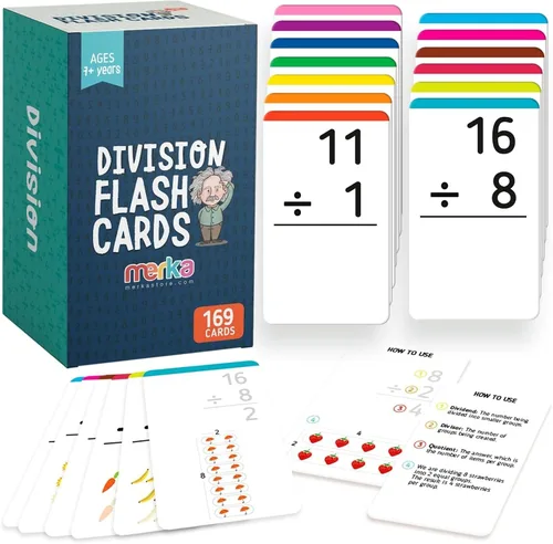 Vista 11 de merka Tarjetas flash de matemáticas, 169 tarjetas en total, matemáticas de aprendizaje adicional, matemáticas preescolares, juego de creación