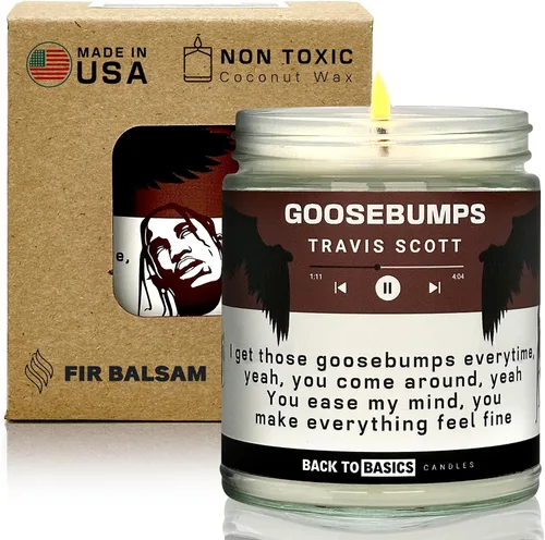 Vista 22 de Velas Back to Basics Todo lo que quiero para Navidad - Vela perfumada de 9oz de cera de soya con aroma a árbol de Navidad para decoración